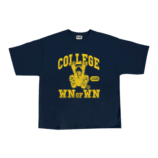 navy college tee